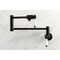 Kingston Brass KS4100PL Metropolitan Wall Mount Pot Filler, Matte Black KS4100PL - alternate 2